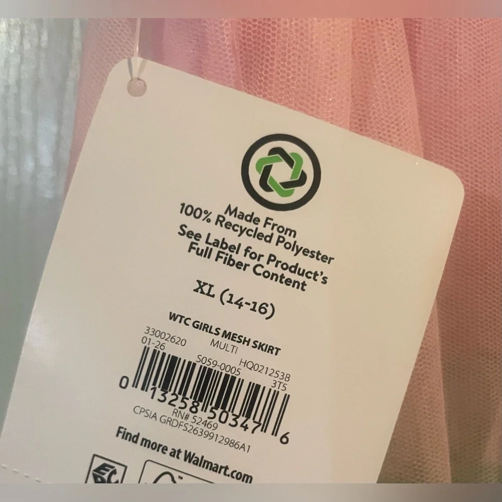 Way To Celebrate Easter Tutu‎ Skirt XL 14-16 Pastel Tiered Mesh NWT